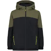 CMP Kid Jacket Fix Hood Antracite-Olive Antracite-Olive 164