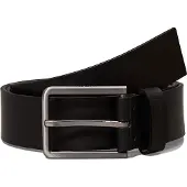 Calvin Klein Ledergürtel JEANS "35MM ESSENTIAL BELT", Herren, Gr. 115, schwarz, Leder, unifarben, Gürtel Ledergürtel