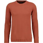 Ragman Rundhalspullover , Herren, Gr. 52, orange (cognac, 542), Strick, 100% Baumwolle, Rundhals, Pullover Rundhalspullover