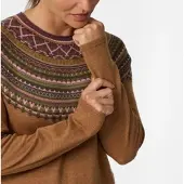 Royal Robbins Westlands Fairisle Crew tawny htr manzanita pt (833) L