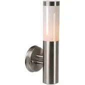 Lucide Außenwandleuchte 14863/01/12 IP44 Metall Mattes Chrom H390xW75xT150mm E27