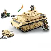 Sluban M38-B0693 - WWII - Deutscher Panzer (2-in-1 Bausatz) (543 Teile)
