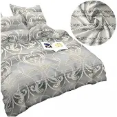 Cotton World Baumwolle world Bettwäsche-Set 140x200cm 3D Baumwollsatin