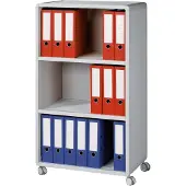 Paper Flow Paperflow Rollwagen 381K2.02 3 Fächer Polystyrol grau