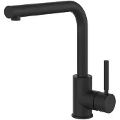 Gessi - Küchenarmatur tron, schwenkbarer Auslauf, Modell 17155, matt schwarz