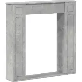 Syfax Kaminumrandung Betongrau 100 x 20 x 100 cm Holzwerkstoff
