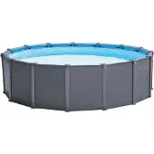 Intex 26384, 16805 l, Gerahmter Pool, Erwachsener & Kind, Leiter, Graphit, 193 kg