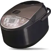 Zojirushi Premium Reiskocher NL-GAQ18 – 1,8 Liter – mit Warmhaltefunktion – inkl. Messbecher, Reislöffel und Dämpfeinsatz - Mit europäischem