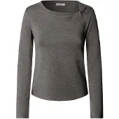 Pepe Jeans für Damen. PL5000314 T-Shirt Barna grau (S), Lässig, Polyester, Langarm