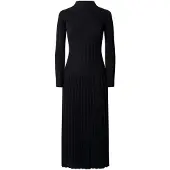 Pepe Jeans für Damen. PL9537914 Kleid Anna schwarz (XL), Lässig, Baumwolle, Langarm