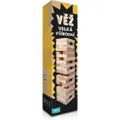 Albi Naturturm Stapelspiel aus Holz, Geschicklichkeitsspiel mit 63 Steinen, 32 cm Höhe