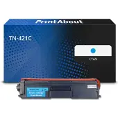 PrintAbout Toner kompatibel mit Brother TN-421C - Cyan