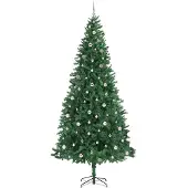 vidaXL Künstlicher Weihnachtsbaum mit 300 LEDs mit Ständer Grün 300 cm