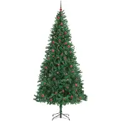 vidaXL Künstlicher Weihnachtsbaum mit 300 LEDs mit Ständer Grün 300 cm