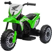 HOMCOM Kinder Elektro-Motorrad, 6V Kindermotorrad mit Hupe, Startup-Musik
