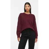 Vila Vivera Rundhals Langärmeliges Sweatshirt