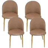 INLEA Esszimmerstühle, 4er-Set COMFI – beige