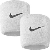 Nike - Armband für Herren/Damen Unisex (2er-Pack) PP13461 (Einheitsgröße) (Weiß)