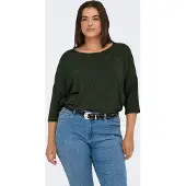 ONLY Carmakoma "CARLAMOUR 3/4 TOP JRS NOOS" Materialmix, loose fit