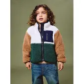 Name it Plüschjacke "NMMMACEY TEDDY JACKET BLOCK NOOS" Kunstfaser
