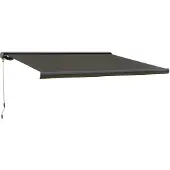 Outsunny Markise elektrisch mit Fernbedienung Kassettenmarkise 3x2,5m