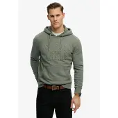 Superdry Kapuzensweatshirt "ATHLETIC EMBOSS RELAXED HOOD", aus Baumwolle und angerauter Sweatware, Relaxed Fit