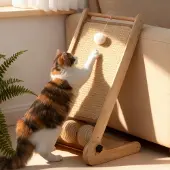 Merkloos L-förmiger Katzenkratzbaum - Natürliche Sisal-Kratzlösung für alle Katzen