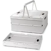 Merkloos Faltbare Aufbewahrungsbox mit Deckel und Griffen