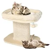 Merkloos Kratzbaum für Katzen mit Plüschsitz und Spielzeug