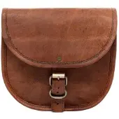 Merkloos Große Schultertasche aus echtem Leder für Damen