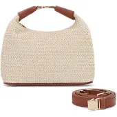 Merkloos Damen Strohtasche für Sommer und Urlaub