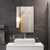 Merkloos Rahmenloser Rechteckiger Spiegel 40x60cm für Badezimmer