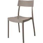 Merkloos Moderne Gartenstuhl aus Polypropylen in Taupe
