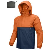 Merkloos Wasserdichte Herren Regenjacke mit Kapuze und Reflektierenden Details
