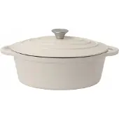 Nois Tierra Ovaler Gusseisentopf 30 cm 4 l Creme