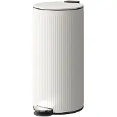 HOMCOM Mülleimer 30 L Treteimer mit Softclose-Deckel und Pedal Mülltrennsystem