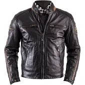 Helstons Ace Rag Lederjacke M Herren Rindleder braun, M
