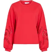 Vila Visandy Rundhals Langärmeliges Sweatshirt