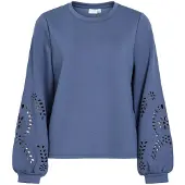 Vila Visandy Rundhals Langärmeliges Sweatshirt