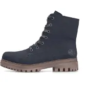 Rieker Damenschuhe Schnürstiefel Blau Freizeit