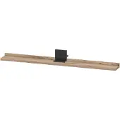 Duravit Sivida Ablage, Halterung Diamantschwarz Matt, 1000x115x35mm, SV74330BD550000, Farbe: Eiche Marmoriert