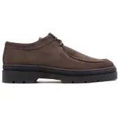 Hinson -Schnürschuhe aus dunkelbraunem Wildleder