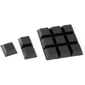 OEM Selbstklebende Gummi-Fußplatten für Tischstuhl, 20x20x8 mm, 12 Stück - Antirutsch-Möbel-Schutz