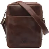Merkloos Handgefertigte Leder Schultertasche für Herren und Damen
