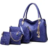 Merkloos Damen Handtaschen Set von 4 Stück