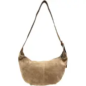 Merkloos Italienische Wildleder Crossbody Tasche für Damen