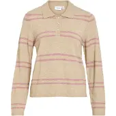 Vila Viril Gestrickter Poloshirt