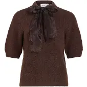 Vila Viitza Schleifen-detail Strickpullover