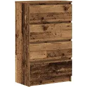 vidaXL Sideboard Altholz-Optik 60x35x98,5 cm Holzwerkstoff