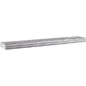 vidaXL Hochbeet im Garten Silber 480 x 80 x 24 cm verzinkt